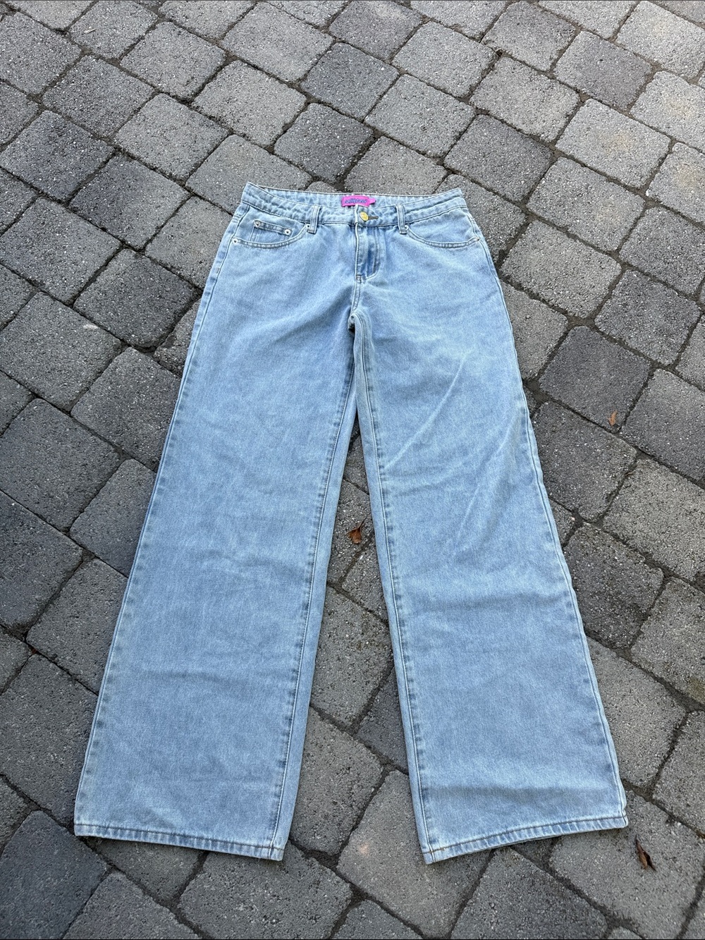 Edikted Wide Leg Light Wash Women’s Jeans 5